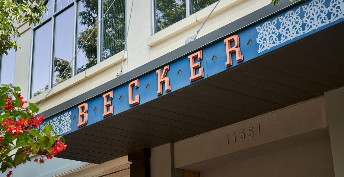 Becker's signage.